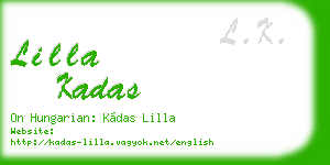 lilla kadas business card